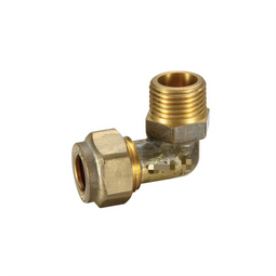 15mm x 15mm Copper Compression Elbow Olive Brass MI x C