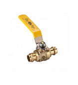 Copper Press Gas Ball Valve CU x FI Lever Handle