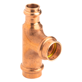 Copper Press Tee No.26 Reducing 20x20x15mm Gas