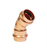 Copper Press Elbow 45 deg No.12 Water