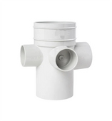 DWV Riser 4-Way 100mm MF 50x50x50x40mm