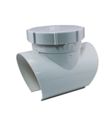 100mm DWV Snap Tee c/w Threaded Cap