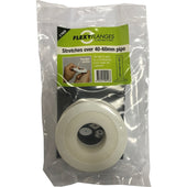 Flexi Flange Cupboard Cover Plate Round White 40mm to 60mm - 5 Pack