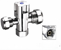 Dual Isolation Stop 15mm/15mm Chrome Plated Modular