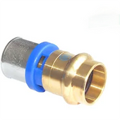 ADAPTOR LF BRASS PRESS WATER x BUSHPEX CRIMP-ON WATER